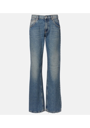 Blumarine Logo straight jeans