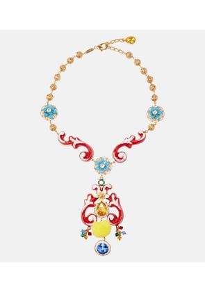 Dolce&Gabbana Taormina embellished pendant necklace
