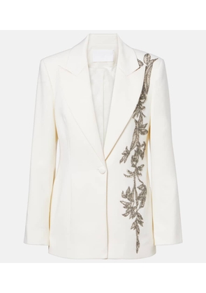 Costarellos Lesia embellished wool-blend blazer