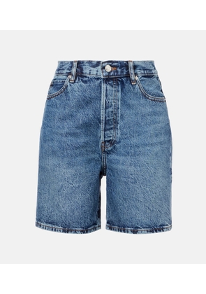 Frame High-rise denim shorts