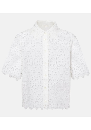 Frame The Deco Eyelet cotton shirt