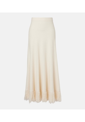 Bottega Veneta Knitted cotton-blend maxi skirt