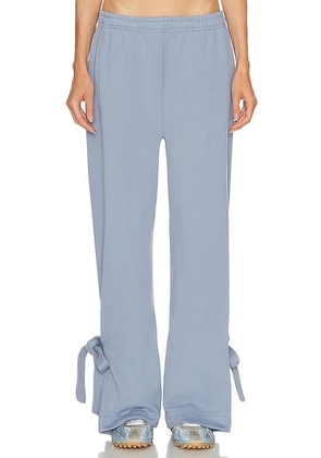 JW Anderson Tied Bow Jogger in Steel Blue - NA. Size L (also in S, M).
