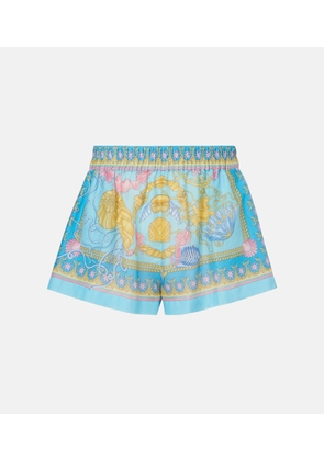 Versace Underwater Barocco cotton and silk shorts