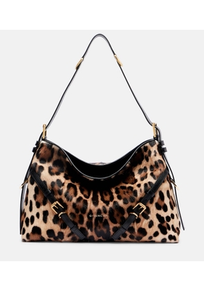 Givenchy Voyou Medium leopard-print shoulder bag