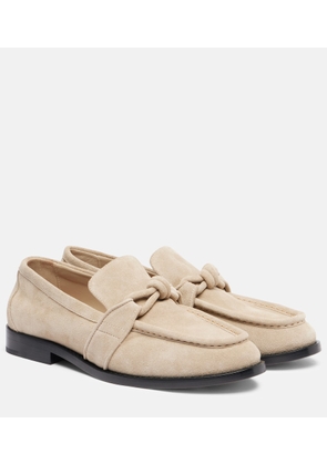 Bottega Veneta Astaire Knot suede loafers