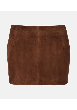 Nour Hammour Avery suede miniskirt