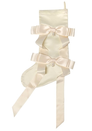 Gohar World Holiday Stocking in Ivory - Ivory. Size all.