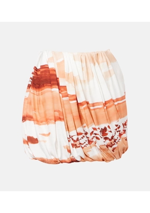 JW Anderson Printed draped miniskirt