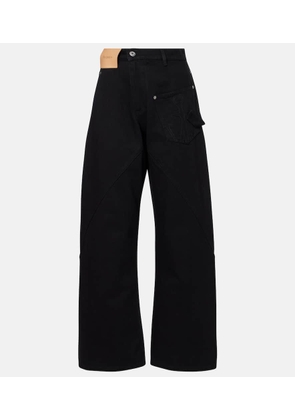 JW Anderson High-rise barrel-leg jeans