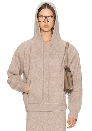 Helsa Saylor Cashmere Knit Hoodie in Taupe - Taupe. Size S (also in XS).