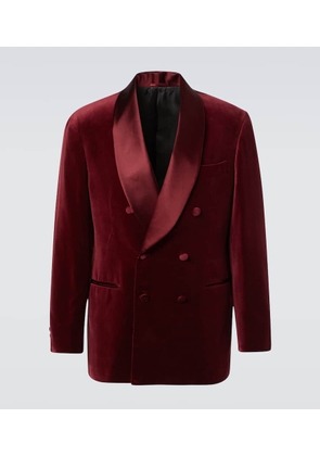 Brunello Cucinelli Cotton and silk velvet tuxedo jacket