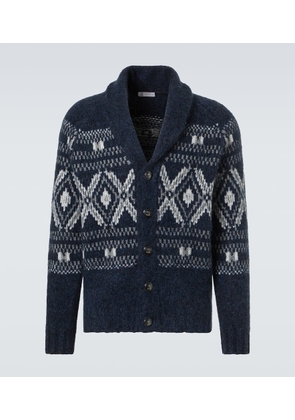 Brunello Cucinelli Fair Isle alpaca wool-blend cardigan