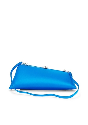 the attico THE ATTICO Long Night Clutch in Turquoise - Teal. Size all.