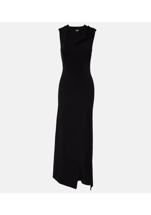 Mugler Asymmetric jersey gown