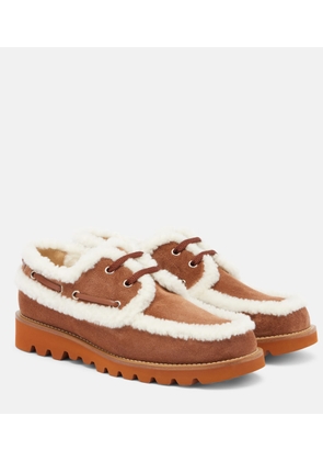 Valentino Garavani Palm Avenue suede boat shoes