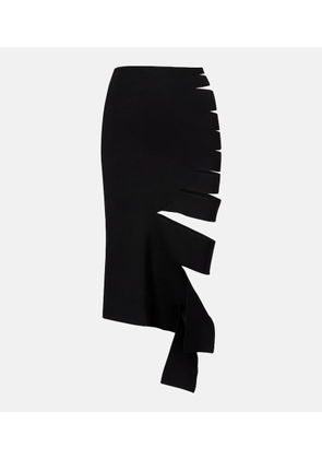Mugler Cut-out midi skirt