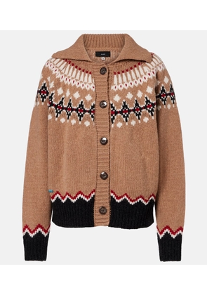 Alanui Sweet jacquard virgin wool cardigan