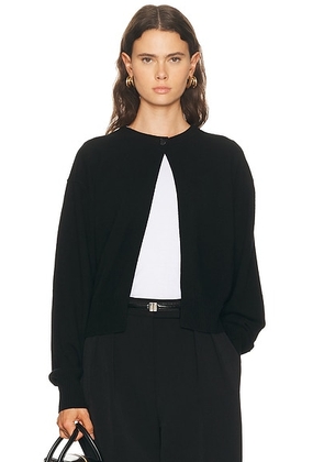 House of Dagmar Single Button Cardigan in Black - Black. Size L (also in ).