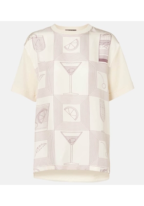 Loro Piana Mazzorbo printed silk jersey T-shirt