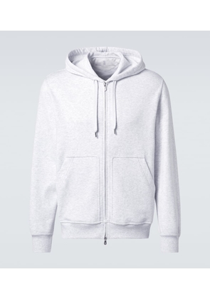 Brunello Cucinelli Cotton-blend jersey zip-up hoodie
