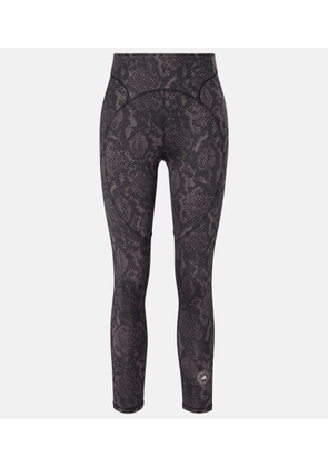Adidas by Stella McCartney Printed high-rise leggings