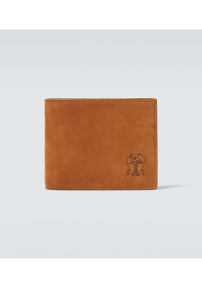 Brunello Cucinelli Suede bifold wallet