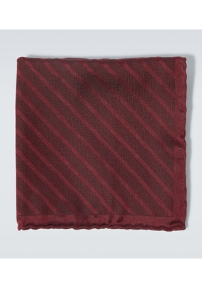 Brunello Cucinelli Striped silk pocket square