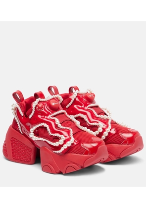 Noir Kei Ninomiya x Reebok embellished platform sneakers