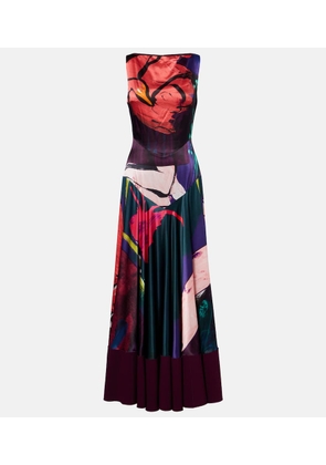 Roksanda Munir printed silk satin gown