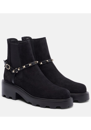 Valentino Garavani Rockstud 55 suede ankle boots