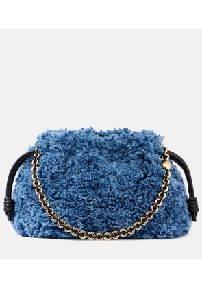 Loewe Flamenco Medium denim clutch