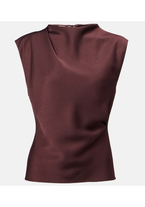 Vince Draped satin top