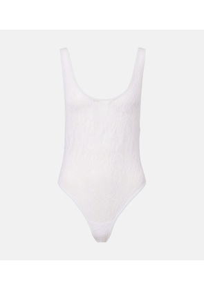 Wardrobe.NYC Open-back lace bodysuit