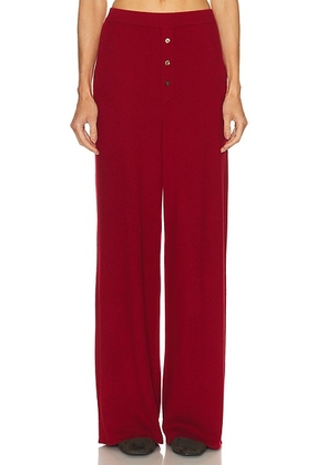 Guest In Residence Everywear Pant in Ruby - Red. Size L (also in S, M, XL).