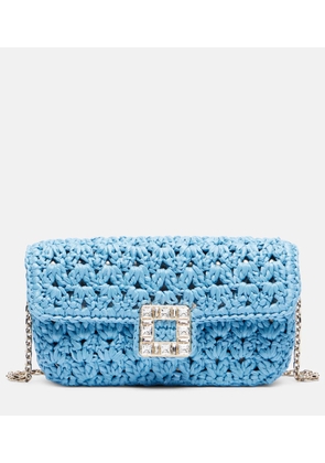 Roger Vivier Jeu De Fille raffia shoulder bag
