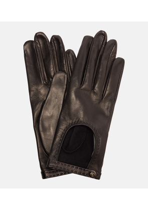Valentino Garavani VLogo cutout leather gloves