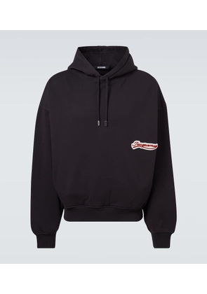 Jacquemus Montaigne logo cotton fleece hoodie