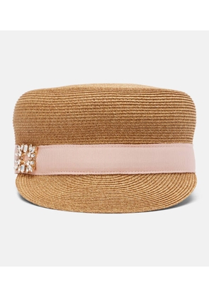 Roger Vivier Broche Vivier newsboy cap