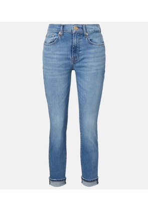 7 For All Mankind Mid-rise slim jeans