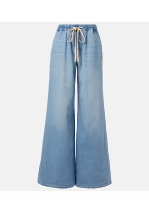 7 For All Mankind Pull On high-rise wide-leg jeans