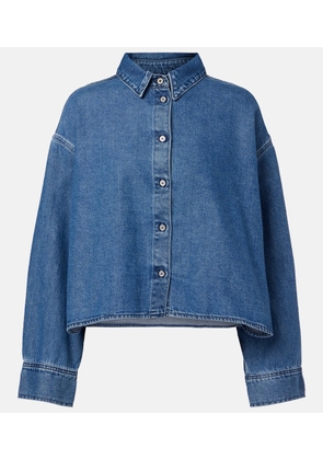 7 For All Mankind Nina cropped denim shirt