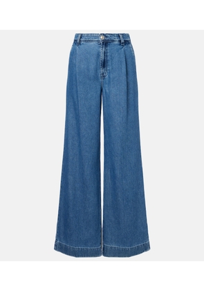 7 For All Mankind Pleated wide-leg jeans