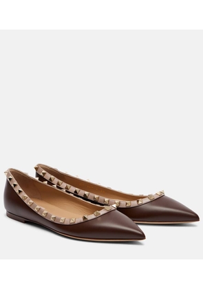 Valentino Garavani Rockstud leather ballet flats