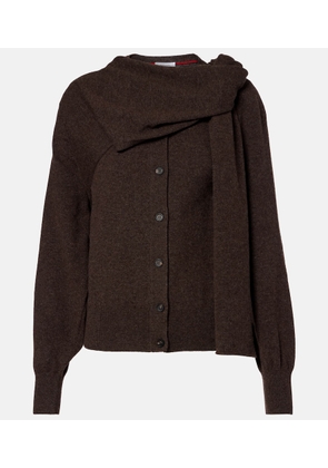 Ferragamo Draped cashmere cardigan