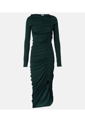 Ferragamo Gathered jersey midi dress
