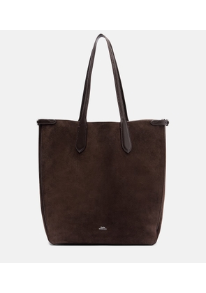 Polo Ralph Lauren Leather-trimmed suede shopper