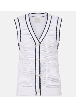 Varley Leilani open-knit cotton-blend top