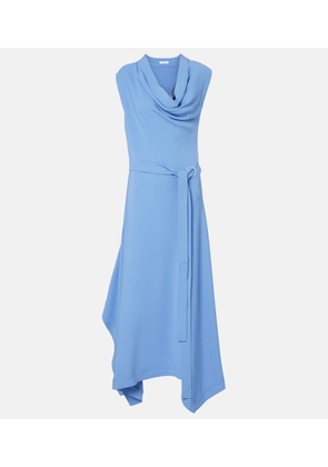 Ferragamo Gancini draped asymmetric cady maxi dress