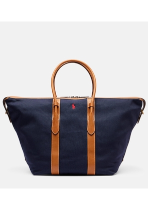Polo Ralph Lauren Classic XL leather-trimmed canvas tote bag